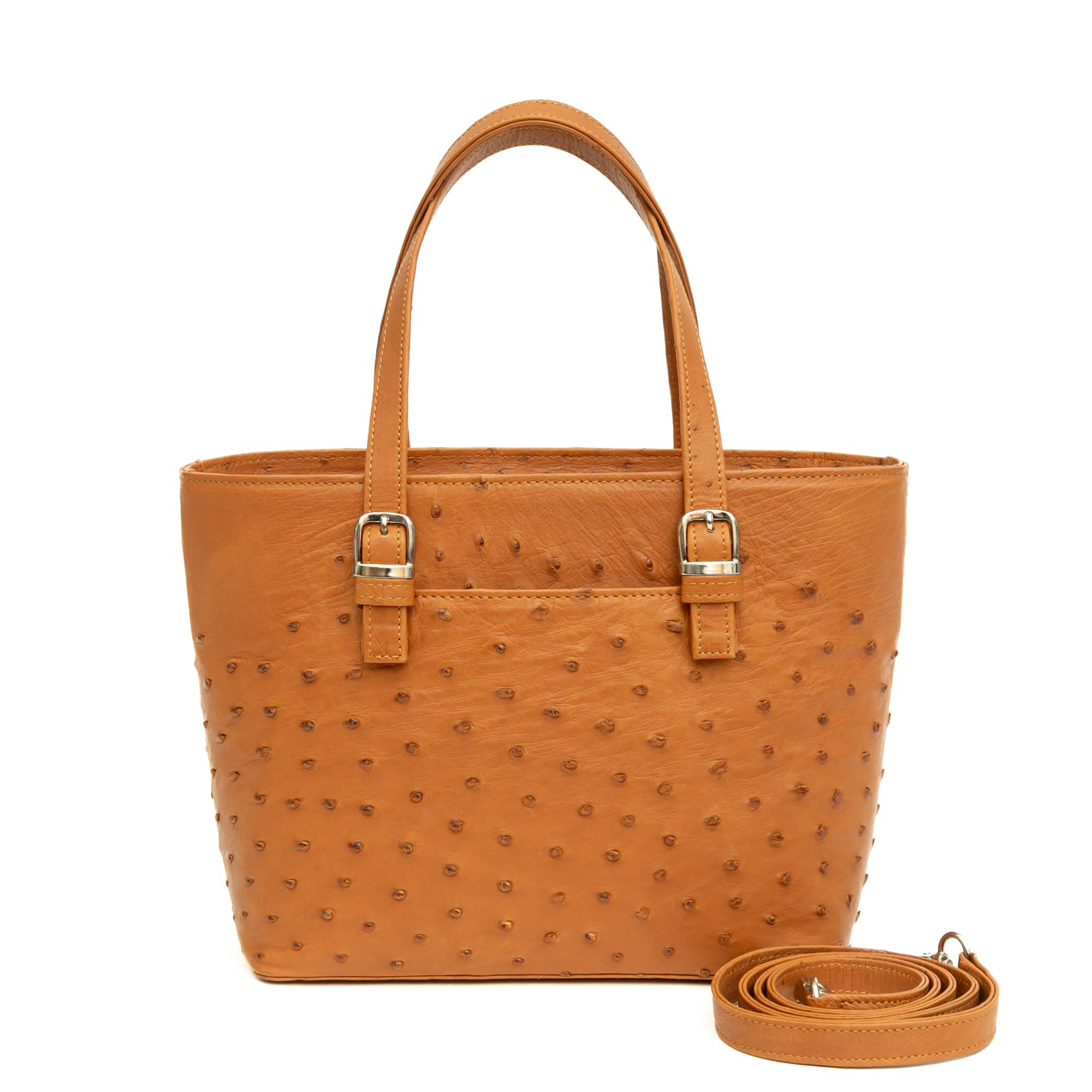 Ostrich Leather Bag Ruby - Image 7